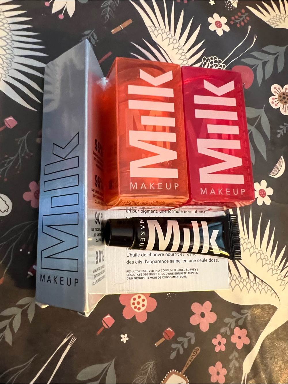 Milk Makeup Set Lip & Face Tints — Halo & Flare Duo, Kush Mascara, Pore Primer